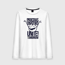 Мужской лонгслив Лодыри объединяются завтра