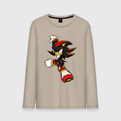 Лонгслив хлопковый мужской SonicSW, цвет: миндальный