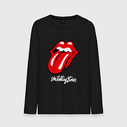 Лонгслив хлопковый мужской Rolling Stones Роллинг Стоунз, цвет: черный