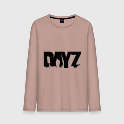 Лонгслив хлопковый мужской DayZ, цвет: пыльно-розовый