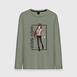 Лонгслив хлопковый мужской Курису Макисэ Врата Штейна, цвет: авокадо