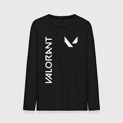 Лонгслив хлопковый мужской Valorant - Logo, цвет: черный