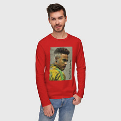 Лонгслив хлопковый мужской Neymar Junior - Brazil national team, цвет: красный — фото 2