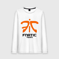 Лонгслив хлопковый мужской Dota 2: Fnatic Team, цвет: белый