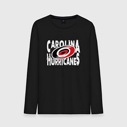 Лонгслив хлопковый мужской Каролина Харрикейнз, Carolina Hurricanes, цвет: черный