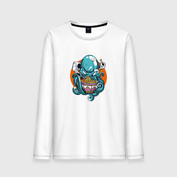 Мужской лонгслив Octopus Eating Ramen