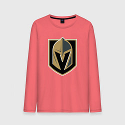 Лонгслив хлопковый мужской Vegas Golden Knights , Вегас Голден Найтс, цвет: коралловый