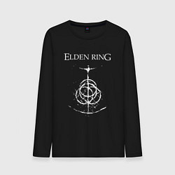 Лонгслив хлопковый мужской Elden ring лого, цвет: черный