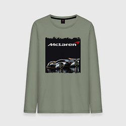Лонгслив хлопковый мужской McLaren Concept, цвет: авокадо