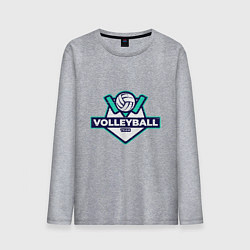 Лонгслив хлопковый мужской Volleyball - Club, цвет: меланж