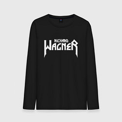 Лонгслив хлопковый мужской Вагнер, цвет: черный