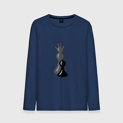 Мужской лонгслив За каждой пешкой тень Королевы