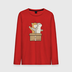 Лонгслив хлопковый мужской Catanic, цвет: красный