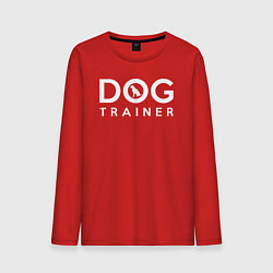 Лонгслив хлопковый мужской DOG Trainer, цвет: красный