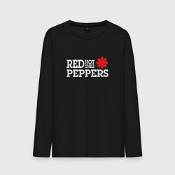 Лонгслив хлопковый мужской RHCP Logo Red Hot Chili Peppers, цвет: черный