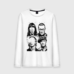 Лонгслив хлопковый мужской RHCP faces, цвет: белый