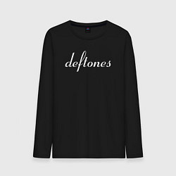 Лонгслив хлопковый мужской Deftones rock, цвет: черный