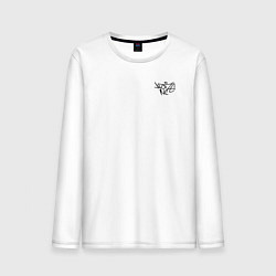 Лонгслив хлопковый мужской Noize mc нойз мс logo, цвет: белый