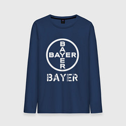 Лонгслив хлопковый мужской BAYER Bayer, цвет: тёмно-синий
