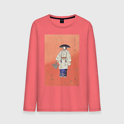 Мужской лонгслив Actor in the No Play Hanagatami Актёр японского те