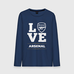 Лонгслив хлопковый мужской Arsenal Love Classic, цвет: тёмно-синий
