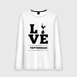 Лонгслив хлопковый мужской Tottenham Love Классика, цвет: белый