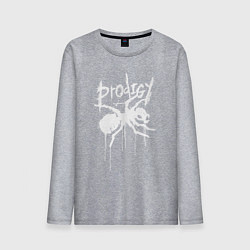 Лонгслив хлопковый мужской Draw white logo - Ant, цвет: меланж