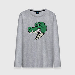 Мужской лонгслив Злой Крокодил