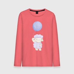 Мужской лонгслив Милая Овечка С Воздушным Шариком