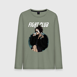 Лонгслив хлопковый мужской Helena Bonham Carter, цвет: авокадо