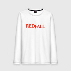 Лонгслив хлопковый мужской Redfall logo, цвет: белый