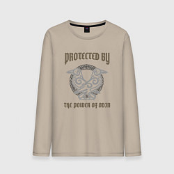 Мужской лонгслив Protected by the power of Odin