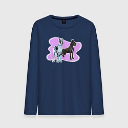 Мужской лонгслив Немецкий дог Собаки