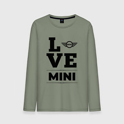 Лонгслив хлопковый мужской Mini Love Classic, цвет: авокадо