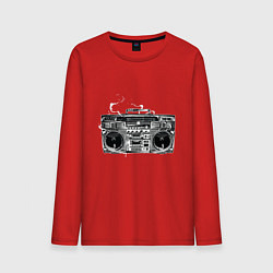 Лонгслив хлопковый мужской Wu-Tang Boombox, цвет: красный