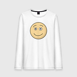 Мужской лонгслив Улыбающийся смайлик из Дурак Онлайн
