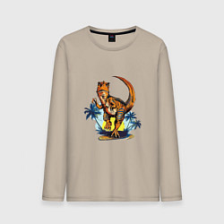 Мужской лонгслив TYRANNOSAURUS IN PURSUIT