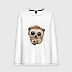 Мужской лонгслив Футбол - Ёжик