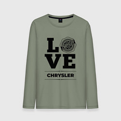 Лонгслив хлопковый мужской Chrysler Love Classic, цвет: авокадо