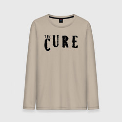 Лонгслив хлопковый мужской The Cure лого, цвет: миндальный