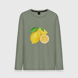 Мужской лонгслив Сочные лимоны