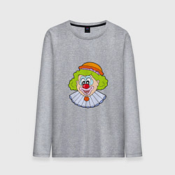 Мужской лонгслив Голова клоуна