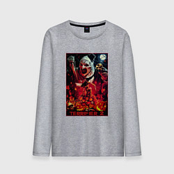 Лонгслив хлопковый мужской Ужасающий 2, цвет: меланж