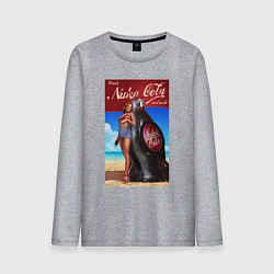 Лонгслив хлопковый мужской Fallout nuka - cola, цвет: меланж