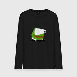 Лонгслив хлопковый мужской Booba Pepe, цвет: черный