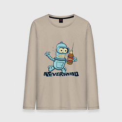 Лонгслив хлопковый мужской Little Bender, цвет: миндальный