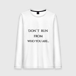 Мужской лонгслив Не беги от себя