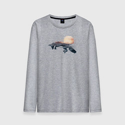 Мужской лонгслив Прыгающая Лисичка