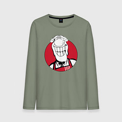 Лонгслив хлопковый мужской Доктор Ливси - KFC Edition, цвет: авокадо