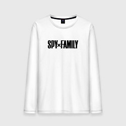 Лонгслив хлопковый мужской Spy Family - Logo, цвет: белый